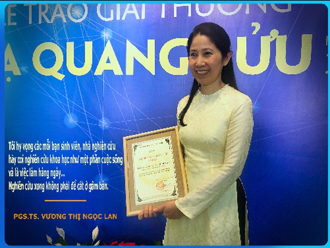 PGS. TS. Vương Thị Ngọc Lan - nhà khoa học nữ duy nhất nhận Giải thưởng Tạ Quang Bửu năm 2020.