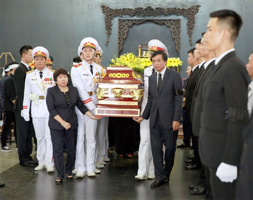 Lễ tang nguyên trợ lý Chủ tịch Quốc hội Lê Thế Chữ ảnh 9