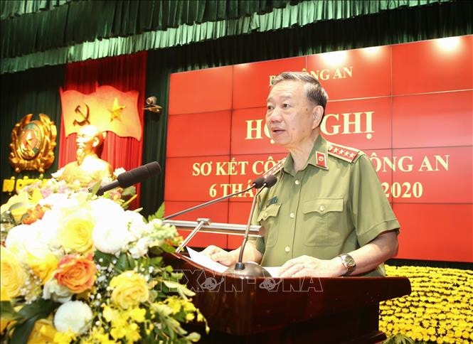 Đại tướng Tô Lâm, Bộ trưởng Bộ Công an phát biểu. Ảnh: Doãn Tấn/TTXVN