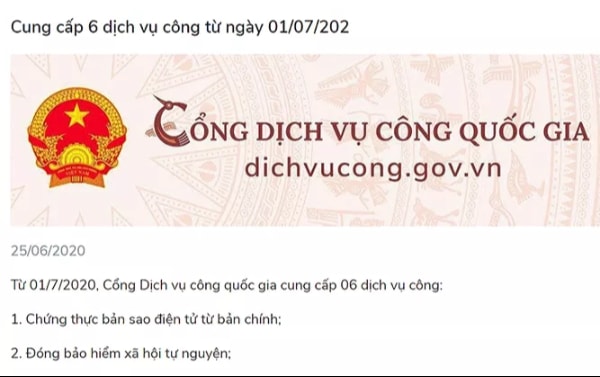 Từ 1.7, có thể đóng bảo hiểm xã hội tự nguyện qua Cổng dịch vụ công quốc gia ảnh 1