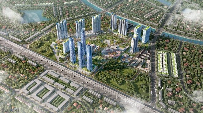 Phối cảnh ý tưởng thiết kế dự án Quy hoạch cải tạo, xây dựng lại khu tập thể Kim Giang