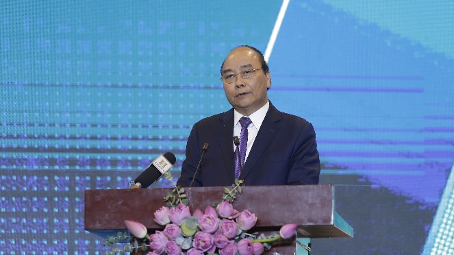 Thủ tướng Chính phủ Nguyễn Xuân Phúc phát biểu chỉ đạo tại hội nghị Hà Nội 2020