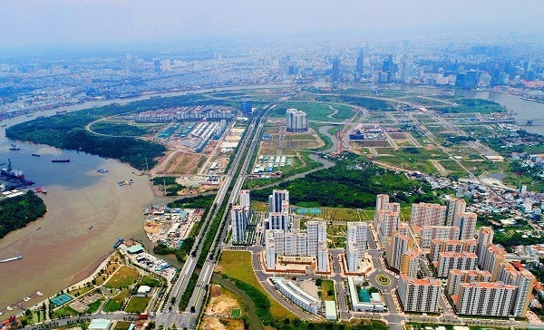 Khu đô thị mới Thủ Thiêm, TP. Hồ Chí Minh Ảnh: Lê Toàn