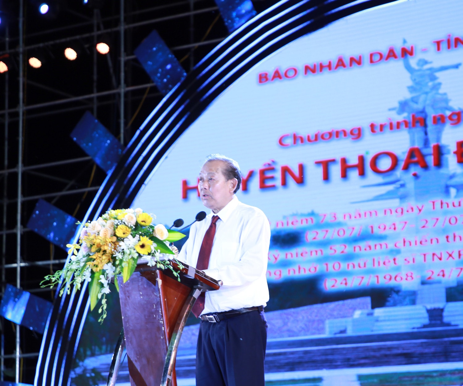 Phó Thủ tướng Thường trực Chính phủ Trương Hòa Bình phát biểu tại chương trình