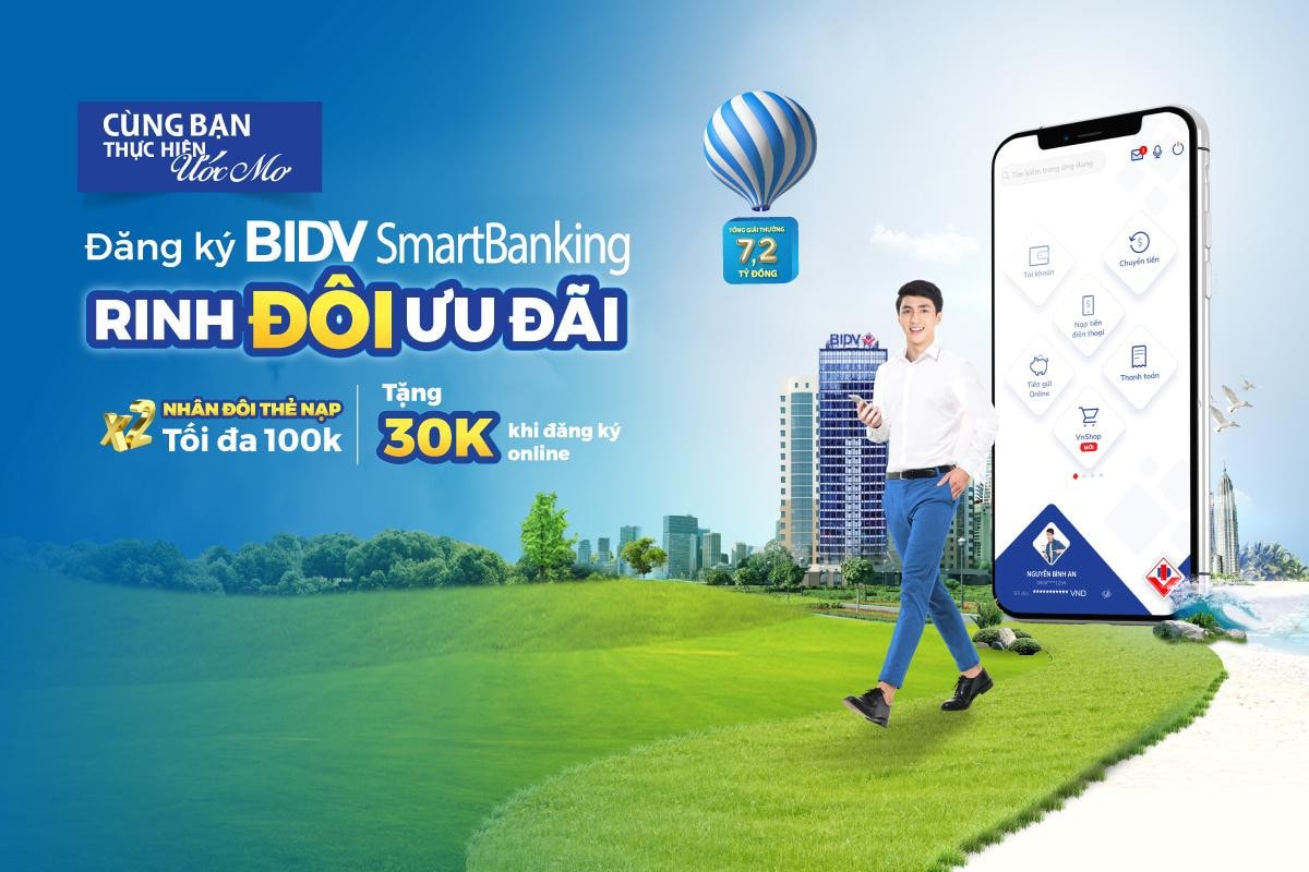 Ảnh: BIDV SmartBanking sở hữu cụm tiện ích đa zi năng, đáp ứng đa dạng nhu cầu của khách hàng hiện đại