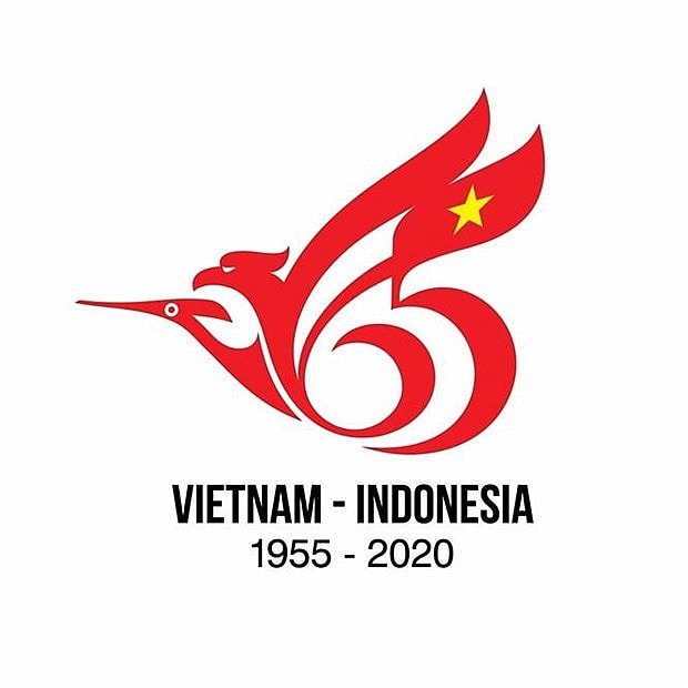 Logo của tác giả Trần Hoài Đức sẽ là biểu tượng chính thức Kỷ niệm 65 năm quan hệ ngoại giao Việt Nam-Indonesia.