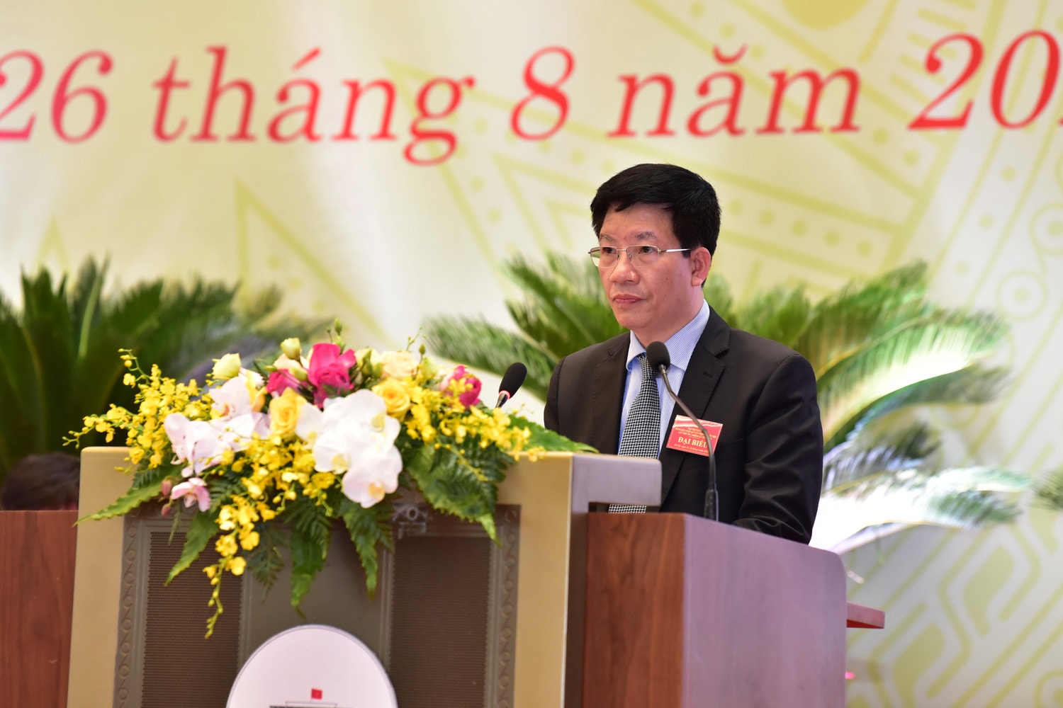 Phó Bí thư Đảng ủy cơ quan Văn phòng Quốc hội, Phó Chủ nhiệm Văn phòng Quốc hội Phạm Đình Toản phát biểu tại Đại hội Ảnh: Quang Khánh Phó Bí thư Đảng ủy cơ quan Văn phòng Quốc hội, Phó Chủ nhiệm Văn phòng Quốc hội Phạm Đình Toản phát biểu tại Đại hội Ảnh: Quang Khánh