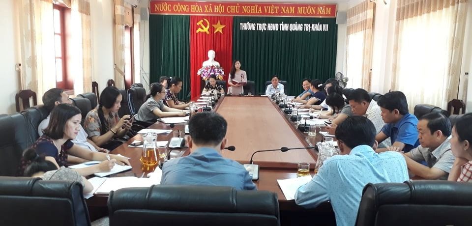 Một cuộc họp triển khai công tác của Văn phòng HĐND tỉnh Quảng Trị Ảnh: Kiều Oanh
