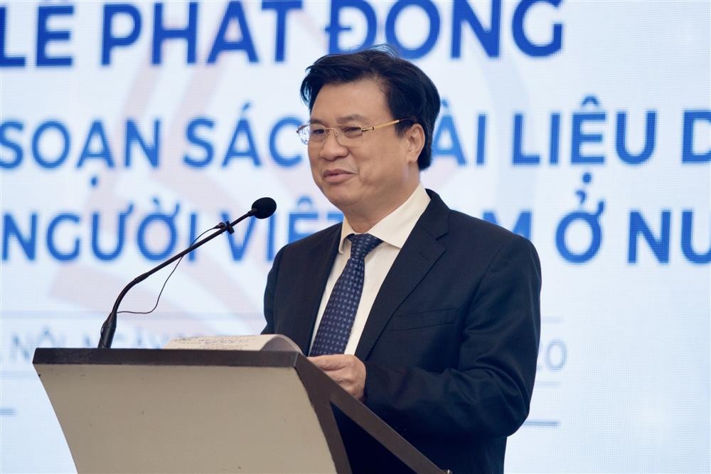 Thứ trưởng Nguyễn Hữu Độ – Trưởng Ban tổ chức cuộc thi phát biểu tại Lễ phát động – Ảnh: Thành Chung