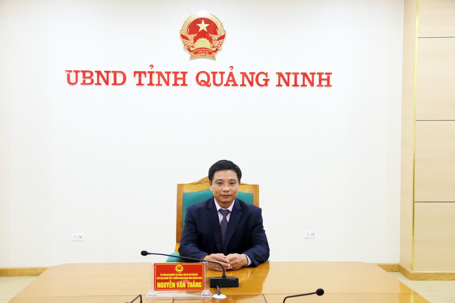Ủy viên Dự khuyết Trung ương Đảng, Phó Bí thư Tỉnh uỷ, Trưởng Đoàn ĐBQH, Chủ tịch UBND tỉnh Quảng Ninh Nguyễn Văn Thắng Ảnh: Mạnh Tuân Ủy viên Dự khuyết Trung ương Đảng, Phó Bí thư Tỉnh uỷ, Trưởng Đoàn ĐBQH, Chủ tịch UBND tỉnh Quảng Ninh Nguyễn Văn Thắng Ảnh: Mạnh Tuân