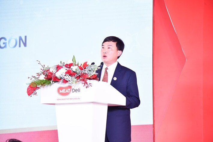 Tổng Giám đốc Công ty CP Masan MEATLife (MML) Phạm Trung Lâm phát biểu tại buổi lễ