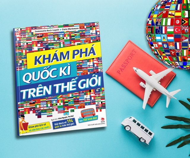 câu chuyện về 194 lá cờ của 194 quốc gia độc lập trên thế giới lần lượt hiện ra trong cuốn sách “Khám phá quốc kì trên thế giới”