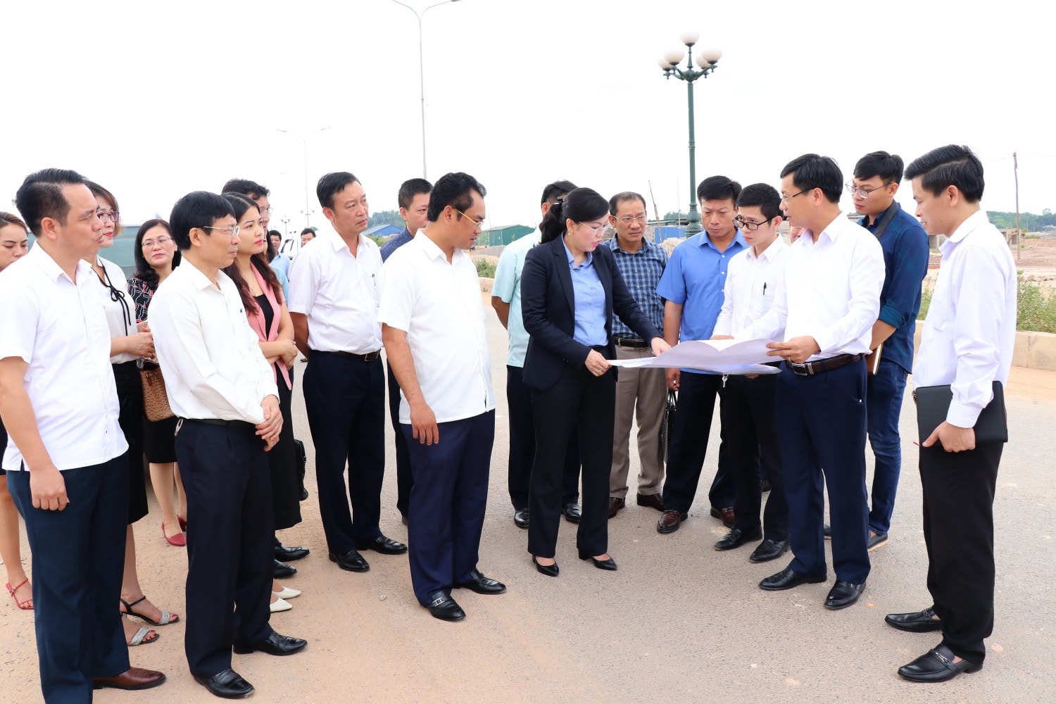 Bí thư Tỉnh ủy Thái Nguyên Nguyễn Thanh Hải và Đoàn công tác kiểm tra thực tế tại Khu Công nghiệp Sông Công II