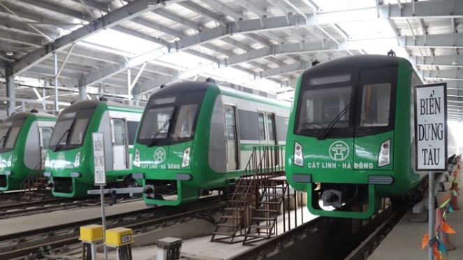 Vẫn chưa ấn định được thời điểm khai thác dự án đường sắt đô thị Cát Linh - Hà Đông Nguồn: ITN