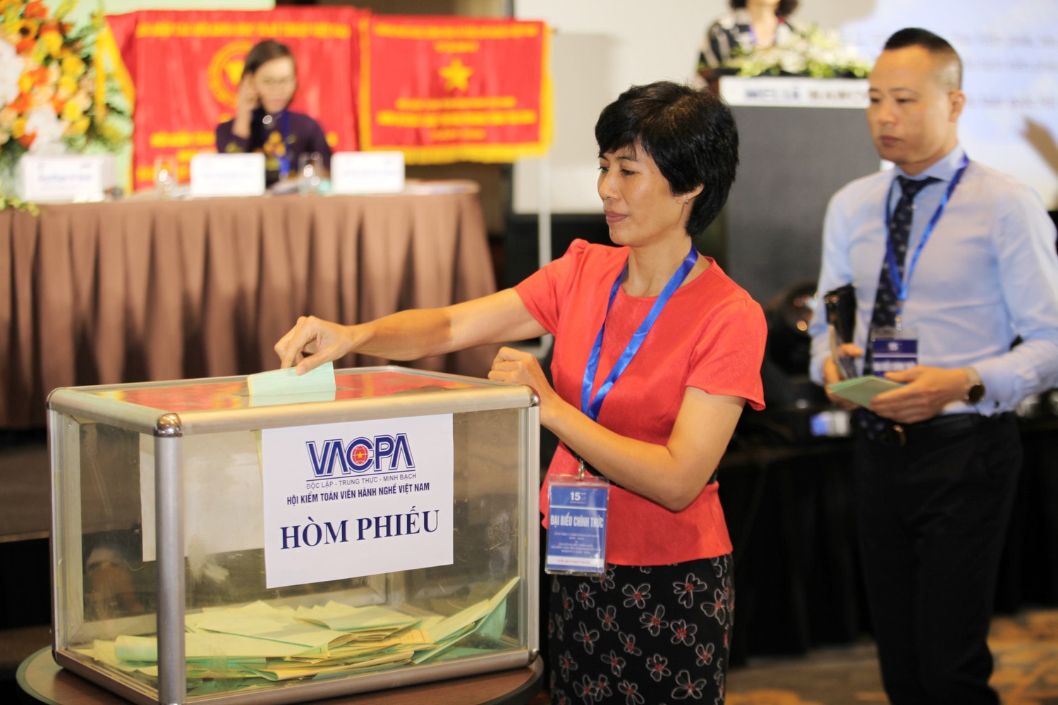 Các đại biểu bầu Ban Chấp hành nhiệm kỳ V 2020-2025 Ảnh: Hồ Long