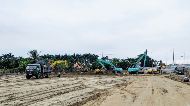 Các đơn vị đang tích cực triển khai thi công phấn đấu trong tháng 12.2020 sẽ thông tuyến đến đường 208