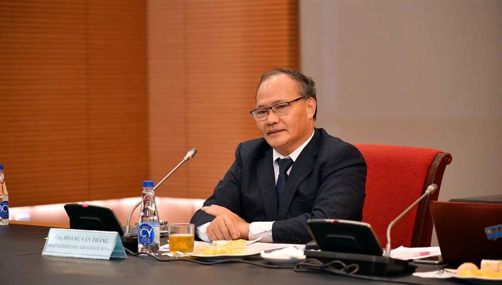 Chủ tịch Hội Đập lớn và Phát triển nguồn nước Việt Nam Hoàng Văn Thắng chia sẻ tại tọa đàm