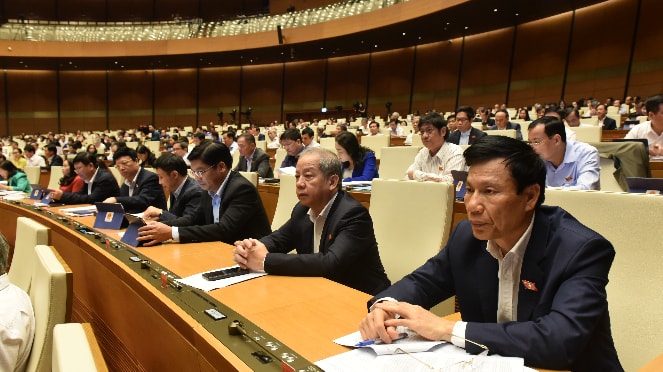 Đoàn ĐBQH Huế Ảnh: Quang Khánh