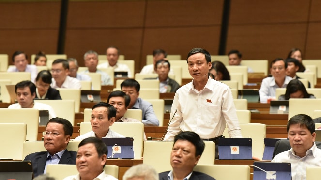 ĐBQH Bùi Văn Xuyền (Thái Bình) Ảnh: Quang Khánh