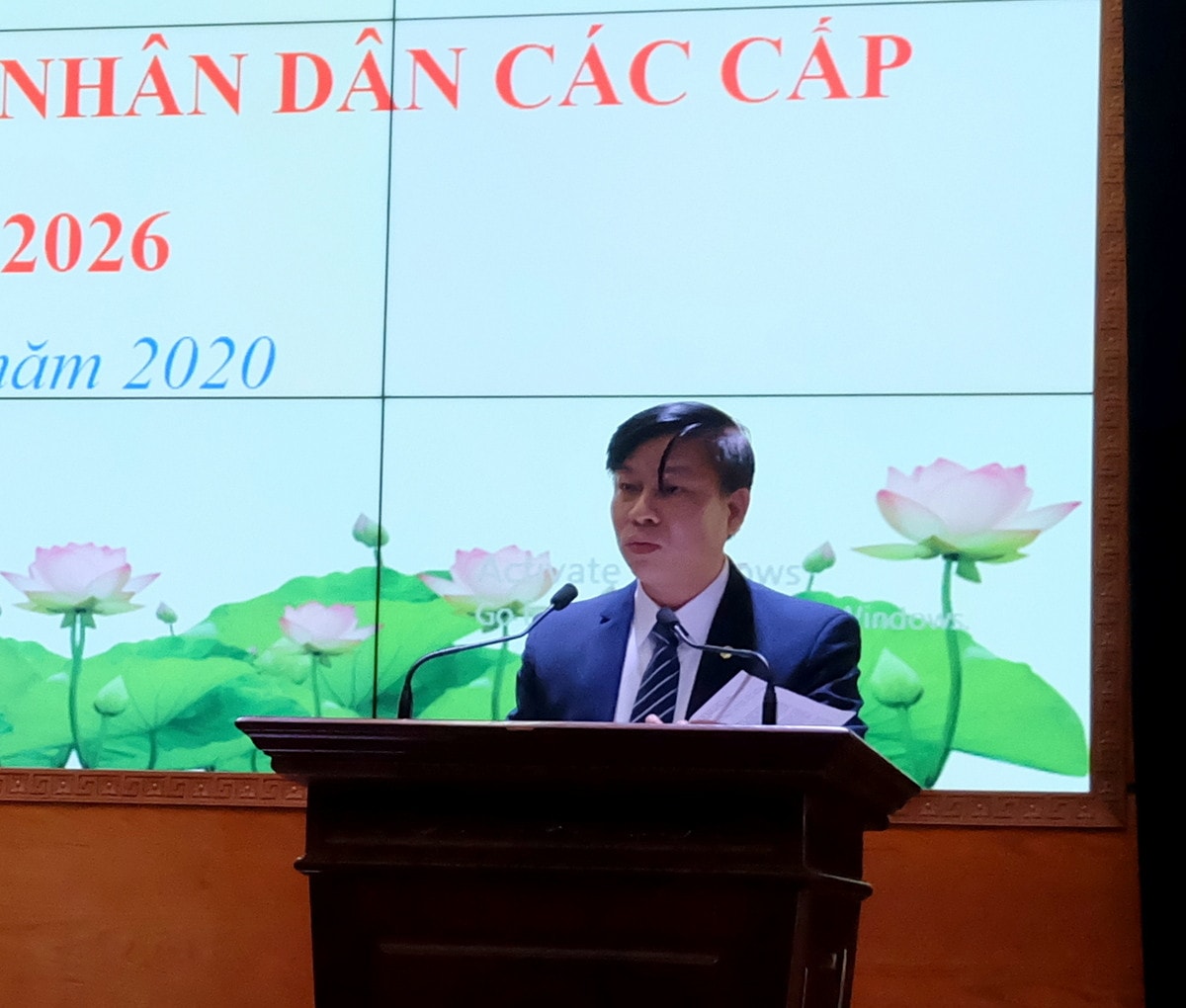 Phó Cục trưởng Cục Văn hóa cơ sở Lương Đức Thắng phát biểu tại lễ phát động cục trưởng Cục Văn hóa cơ sở Lương Đức Thắng phát biểu tại Lễ phát động