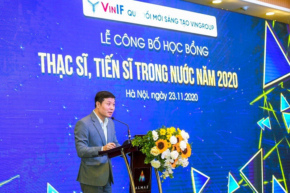 GS. Vũ Hà Văn (Giám đốc Khoa học Quỹ Đổi mới sáng tạo Vingroup) khẳng định: VinIF luôn nỗ lực hết sức để đồng hành cùng đội ngũ các nhà nghiên cứu trẻ, các cán bộ nghiên cứu khoa học