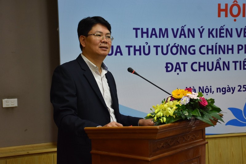 Thứ trưởng Bộ Tư pháp Nguyễn Thanh Tịnh phát biểu tại hội thảo.