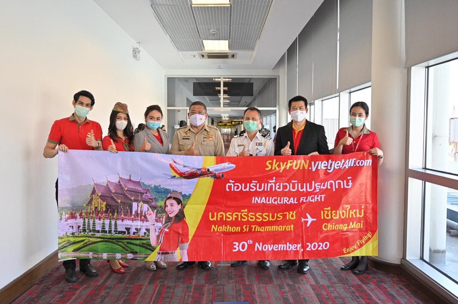 Vietjet Thai lan chào đón đường bay mới Chiang Mai - Nakhon Si Thammarat từ ngày 30.11