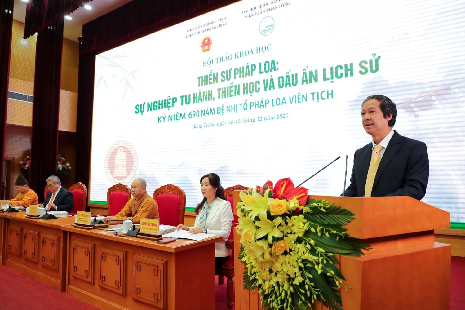 Theo Giám đốc Đại học Quốc gia Hà Nội, Viện trưởng Viện Trần Nhân Tông, PGS.TS Nguyễn Kim Sơn, thiền sư Pháp Loa là biểu tượng quy tụ, truyền đăng tục diệm, phát triển Phật giáo Trúc Lâm