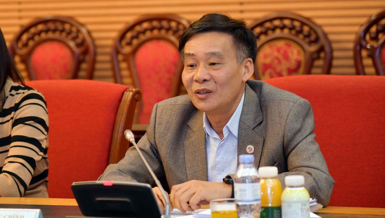 Giám đốc Trung tâm Thông tin Thể dục thể thao, Tổng cục Thể dục Thể thao TS. Đàm Quốc Chính chia sẻ tại tọa đàm