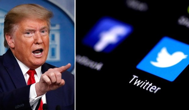 Twitter, Facebook đều tạm khóa tài khoản của Tổng thống Donald Trump