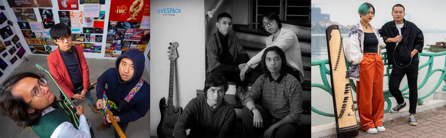 3 nhóm nhạc sẽ biểu diễn trong đêm nhạc mở màn của LiveSpace Vietnam