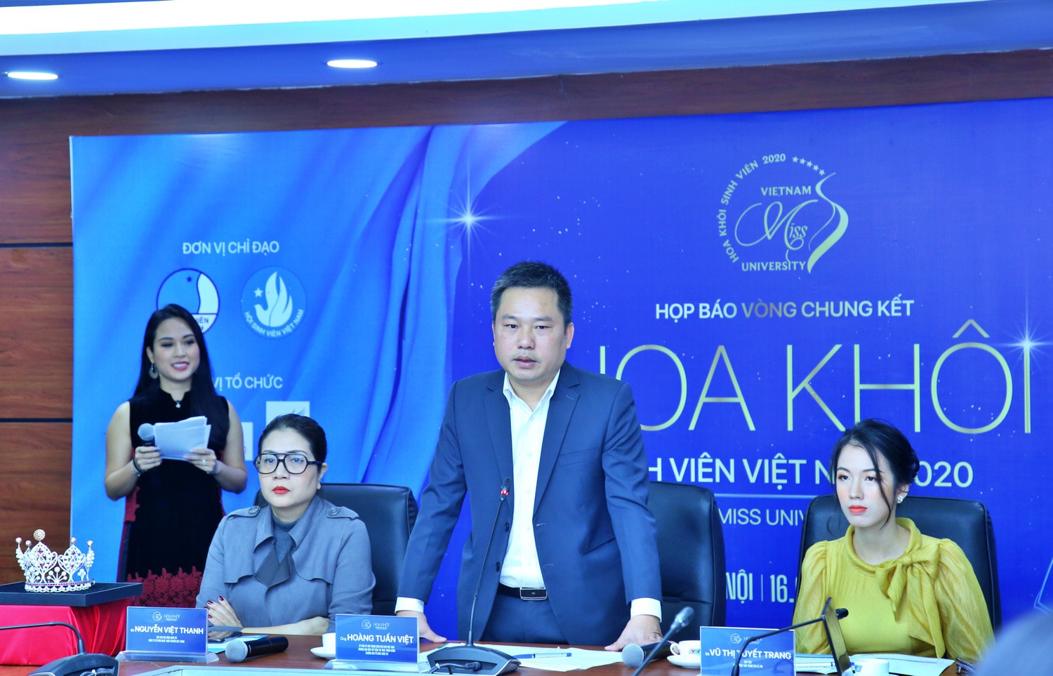 Trưởng Ban Tổ chức Cuộc thi Hoàng Tuấn Việt phát biểu tại họp báo Ảnh: Đức Hiệp Trưởng Ban Tổ chức Cuộc thi Hoàng Tuấn Việt phát biểu tại Họp báo
