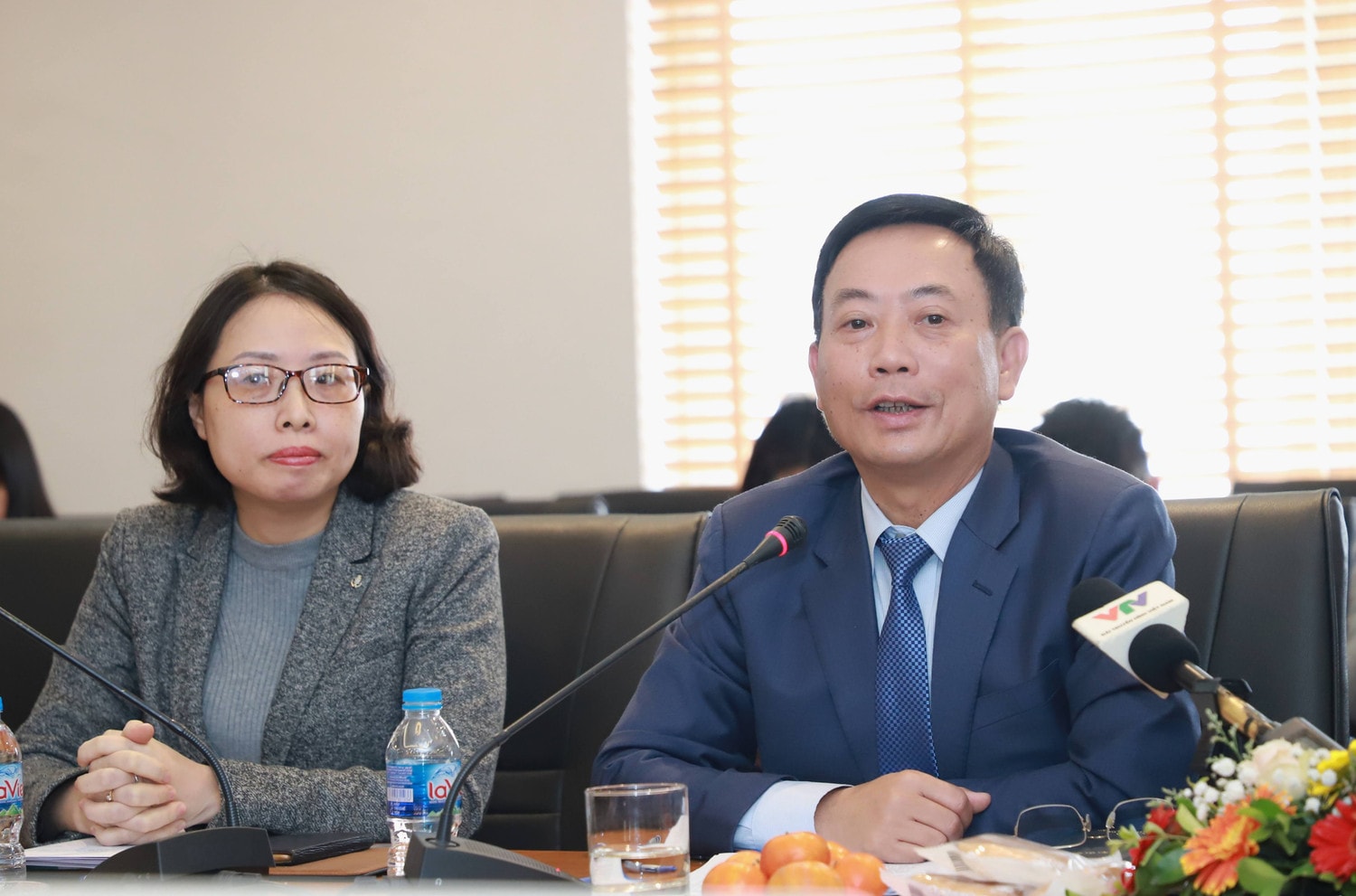 Chủ tịch Ủy ban Chứng khoán Nhà nước Trần Văn Dũng phát biểu tại cuộc gặp mặt