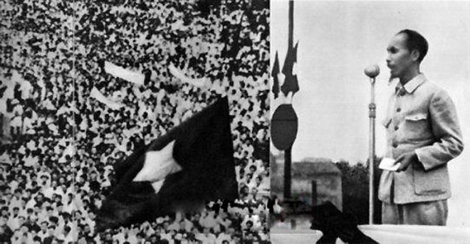 Ngày 2.9.1945, tại Quảng trường Ba Đình, Chủ tịch Hồ Chí Minh đọc Tuyên ngôn độc lập khai sinh nước Việt Nam Dân chủ Cộng hòa