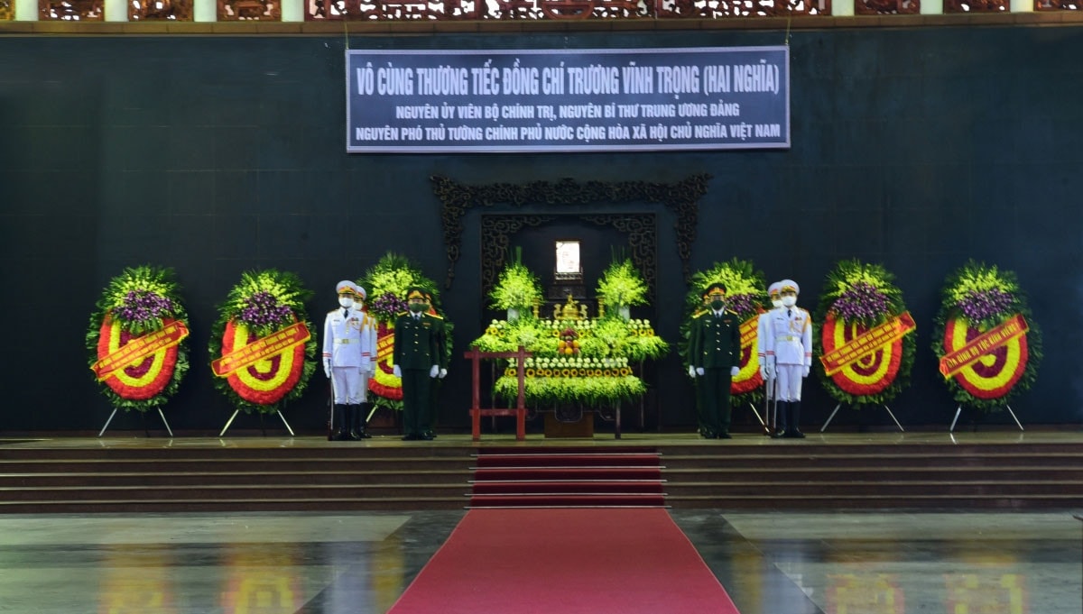 Lễ viếng nguyên Phó Thủ tướng Trương Vĩnh Trọng tại Hà Nội ảnh 1