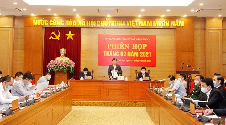 Phó Bí thư Tỉnh ủy, Chủ tịch UBND tỉnh Lê Duy Thành phát biểu kết luận phiên họp Ảnh: Nguyễn Lượng