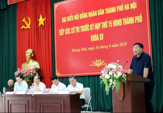 Trong năm 2020, hoạt động tiếp xúc cử tri trước các kỳ họp của HĐND quận Hoàng Mai có nhiều đổi mới, đi vào thực chất. 