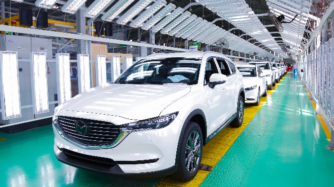 Trạm giao xe hoàn thiện