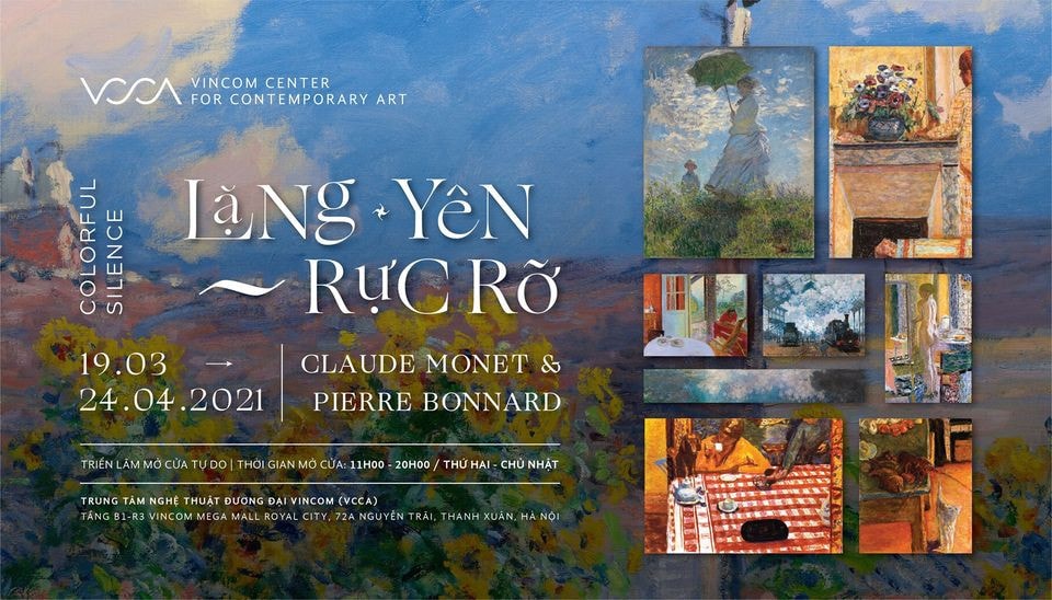 Triển lãm giới thiệu 50 tác phẩm phiên bản số của Claude Monet và Pierre Bonnard