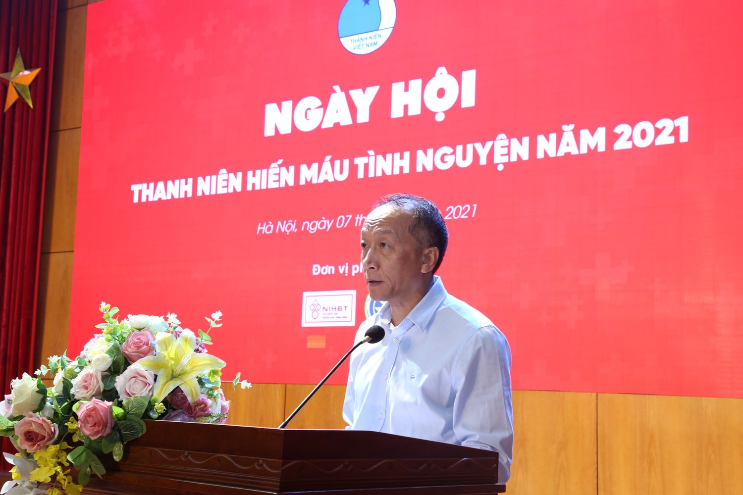 Viện trưởng Viện Huyết học - Truyền máu Trung ương, TS. BS Bạch Quốc Khánh phát biểu Viện trưởng Viện Huyết học - Truyền máu Trung ương TS. BS Bạch Quốc Khánh phát biểu tại Ngày hội