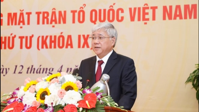 Bí thư Trung ương Đảng, Bí thư Đảng Đoàn MTTQ Việt Nam, Chủ tịch Ủy ban Trung ương MTTQ Việt Nam Đỗ Văn Chiến phát biểu tại hội nghị