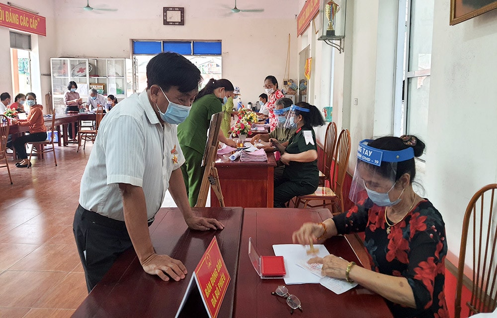 Các điểm bầu cử đều được bảo đảm an toàn phòng, chống dịch