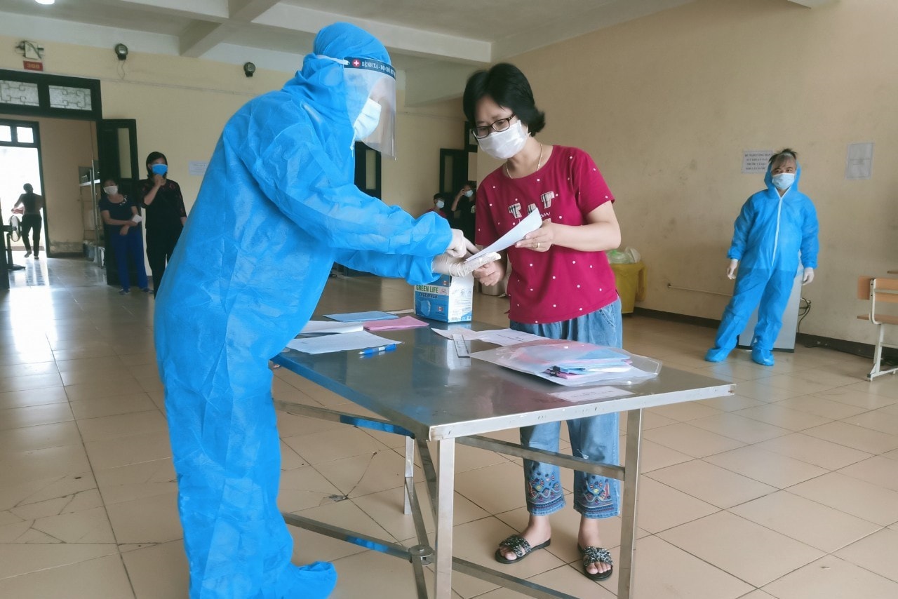 Những lá phiếu từ khu vực cách ly