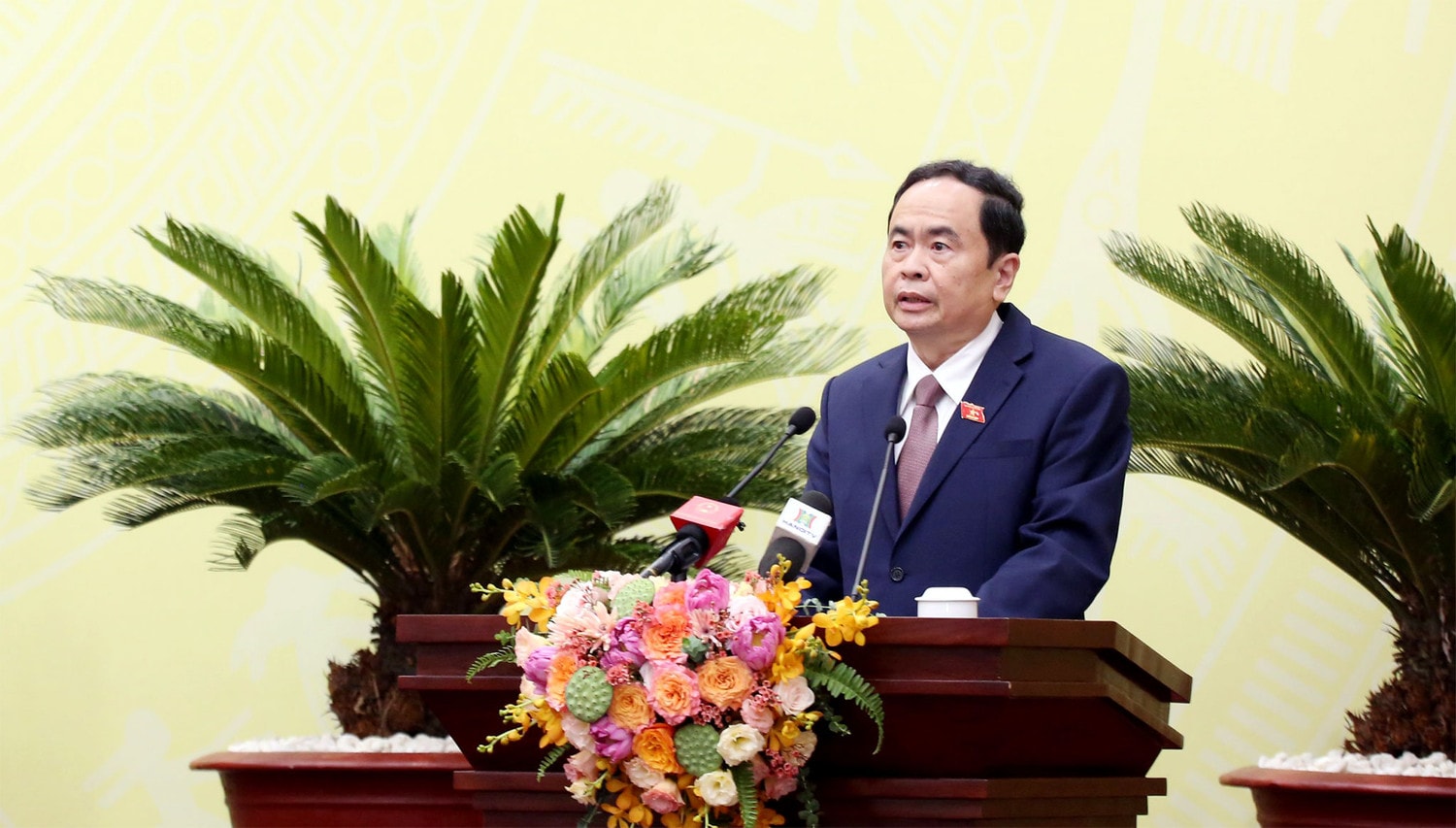 Phó Chủ tịch Thường trực Quốc hội Trần Thanh Mẫn tới dự và phát biểu chỉ đạo Kỳ họp
