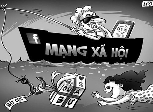 Nhiều đối tượng sử dụng mạng xã hội là công cụ để thực hiện hành vi trục lợi, thu lời bất chính Nguồn: ITN
