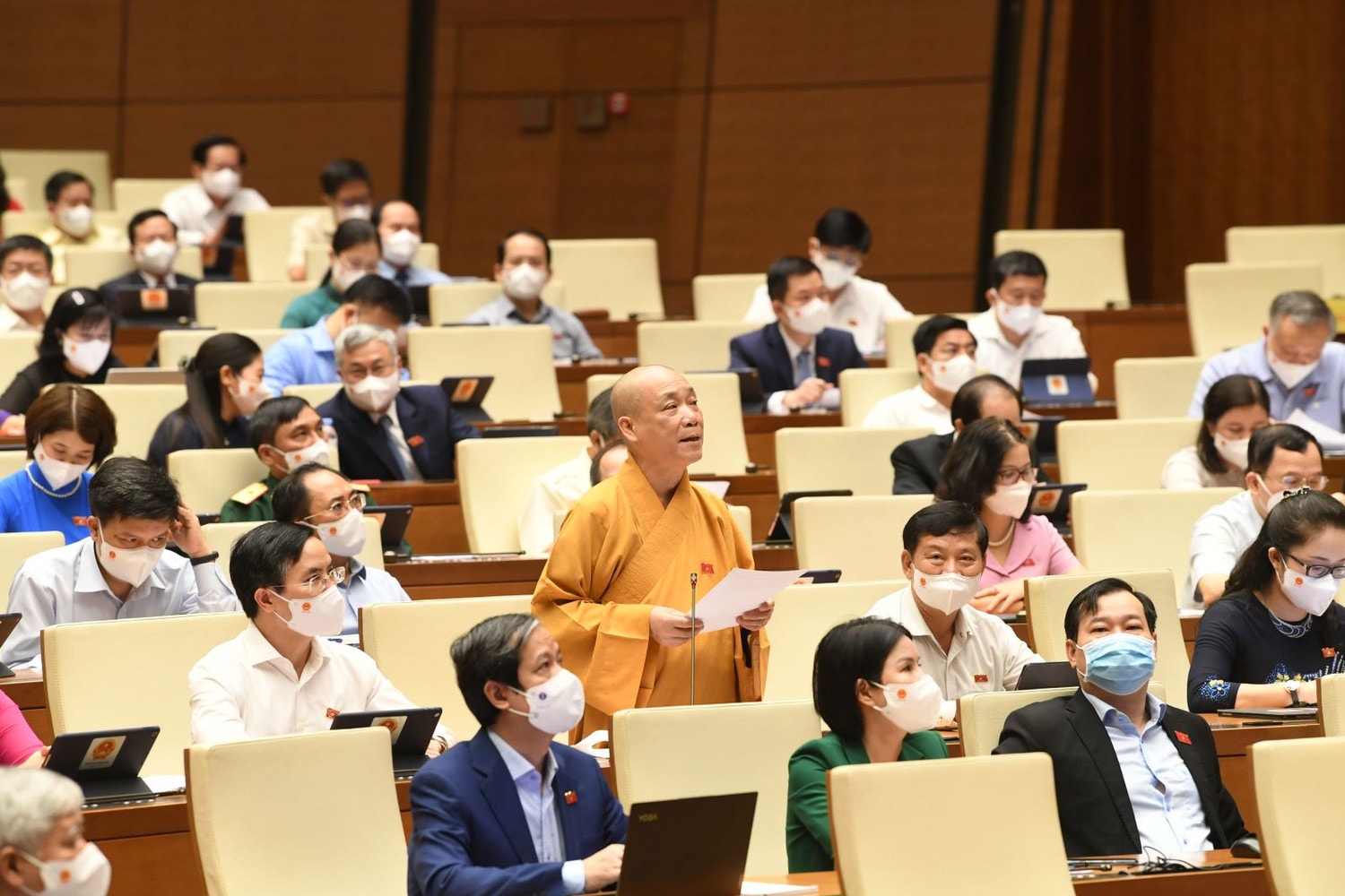 Hòa thượng Thích Bảo Nghiêm ( Hà Nội) phát biểu Ảnh: Quang Khánh Hòa thượng Thích Bảo Nghiêm ( Hà Nội) phát biểu Ảnh: Quang Khánh