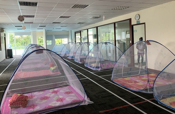 Một doanh nghiệp tại TP. Hồ Chí Minh bố trí chỗ ngủ cho công nhân "3 tại chỗ"