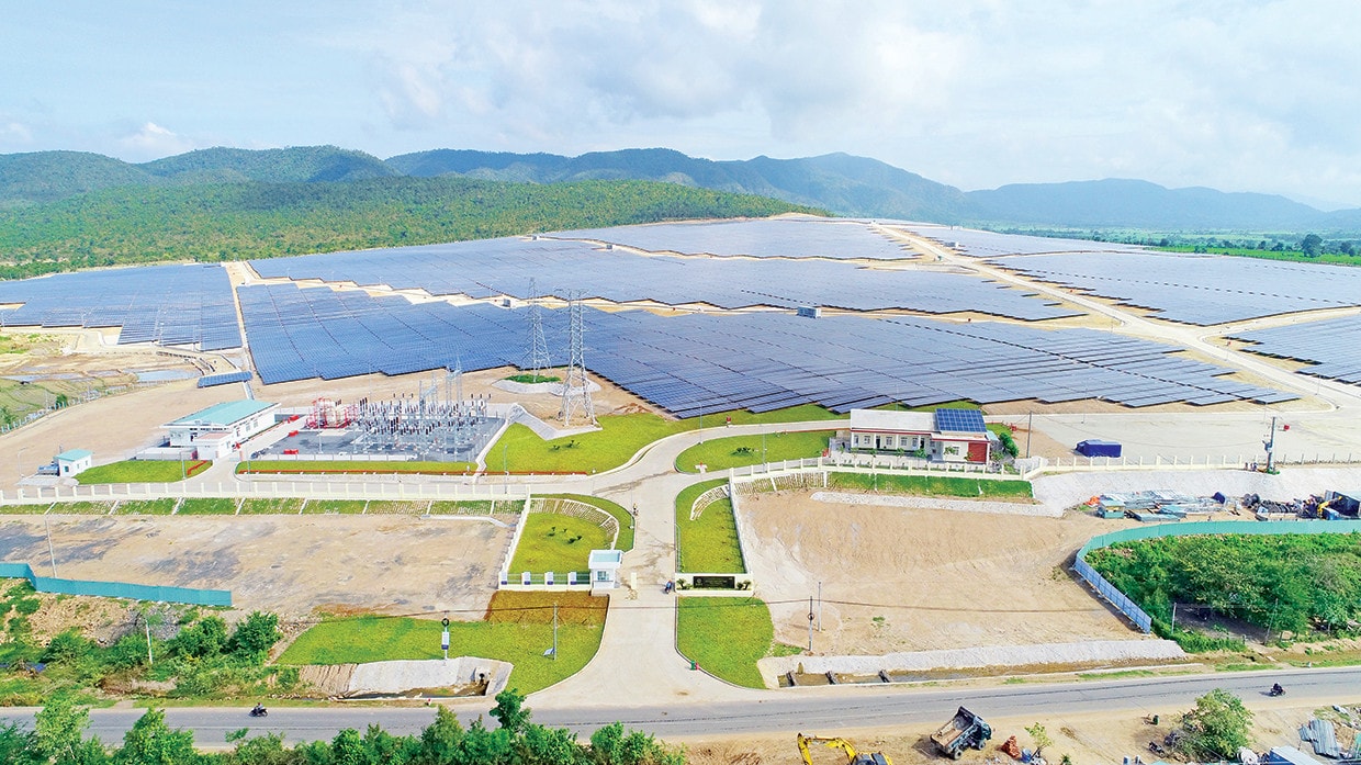 Nhà máy Điện mặt trời TTC Krông Pa (xã Chư Gu, huyện Krông Pa) Nguồn: ITN
