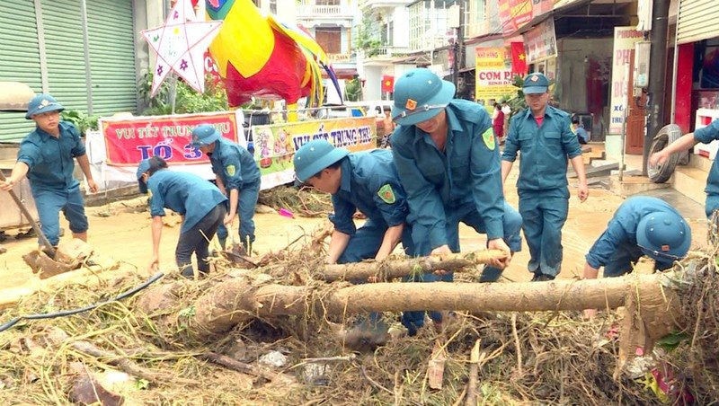 Lực lượng xung kích phòng, chống thiên tai là là lực lượng nòng cốt được huy động kịp thời, nhanh chóng ứng cứu khi thiên tai xảy ra.