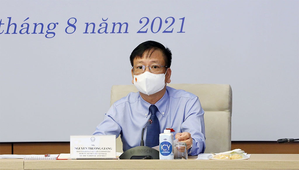 Phó Tổng Thư ký Quốc hội Nguyễn Trường Giang phát biểu khai mạc